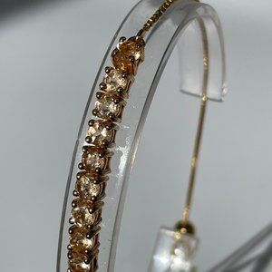 Ceylon Imperial Garnet Bracelet -- Bolo Style